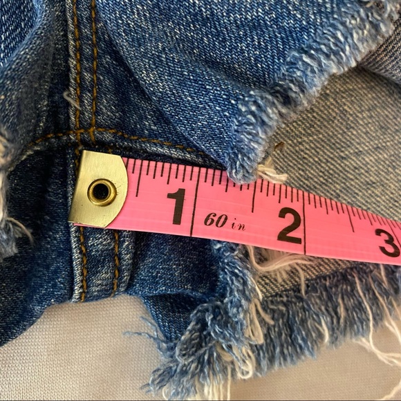 J BRAND Libra Cut Off Denim Shorts - Medium Blue, Size 27 - Picture 12 of 12